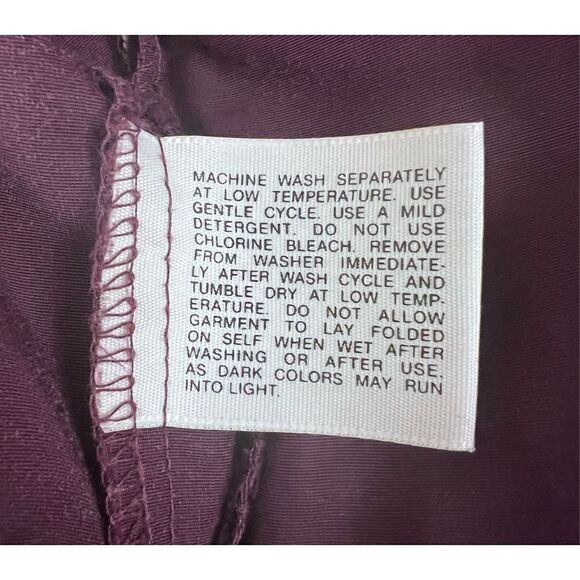 Vintage‎ HTF Roffe Maroon Windbreaker Jacket Unisex Small - Picture 6 of 10